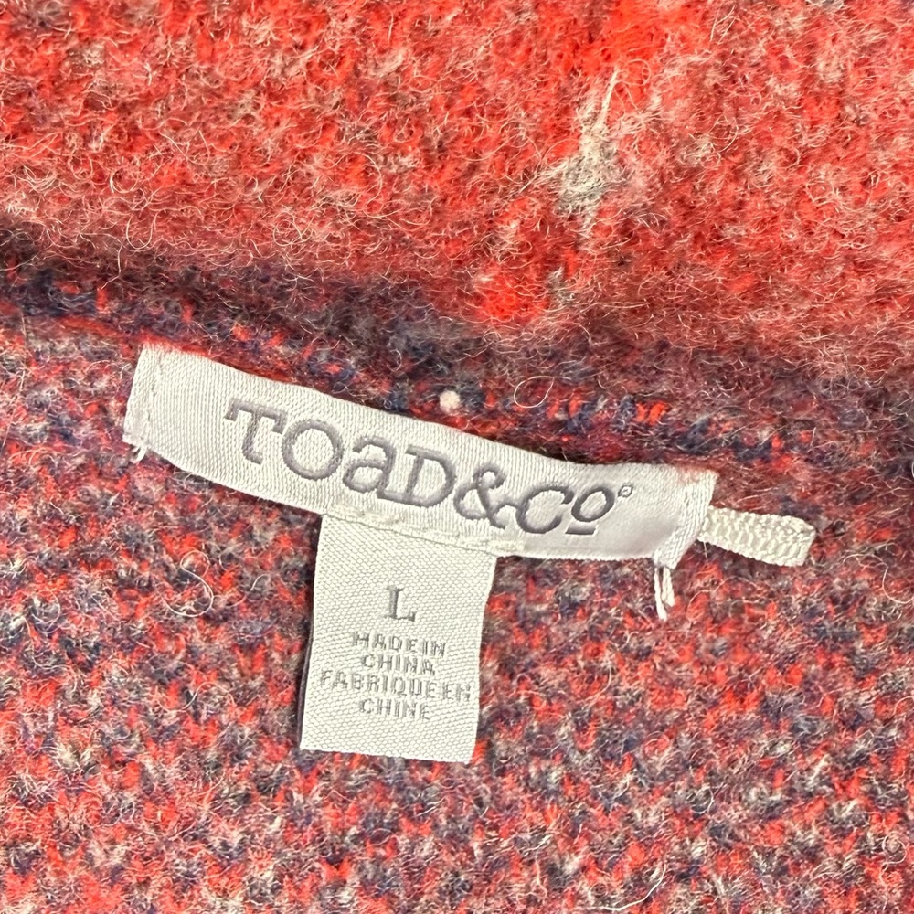 Toad&Co Merino Merritt Aztec Print 100% Lambswool Long Hooded Cardigan - Picture 6 of 10